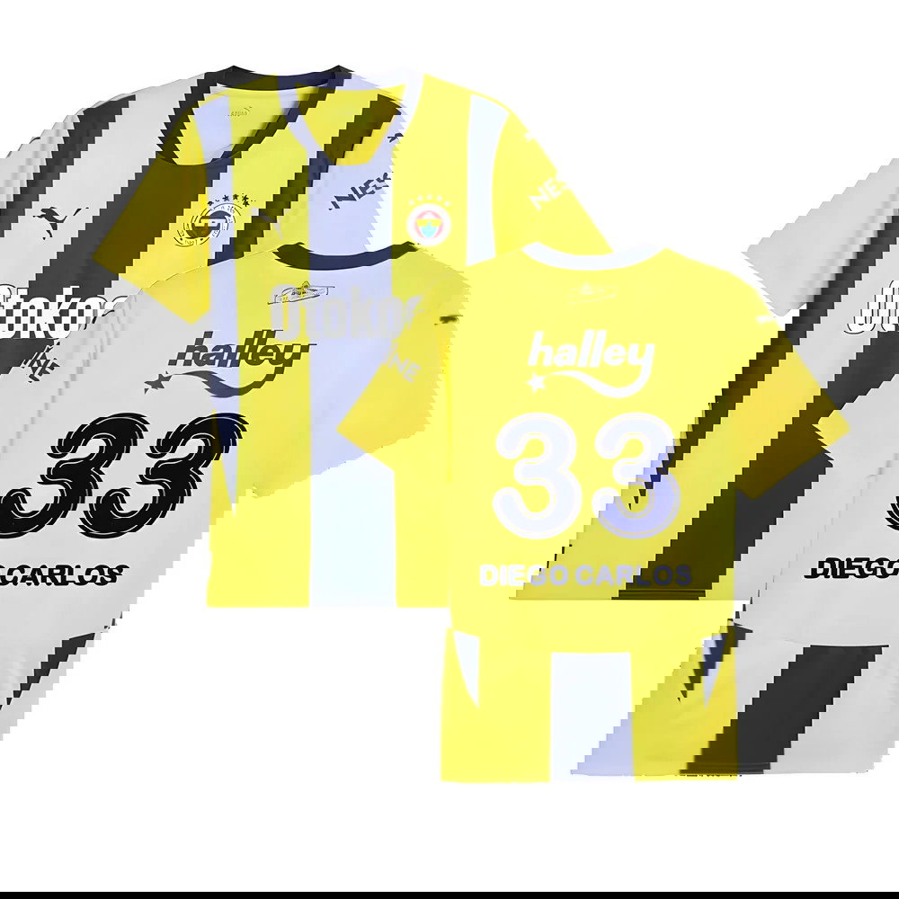 2024-2025 Fenerbahce Home Shirt (Diego Carlos 33)