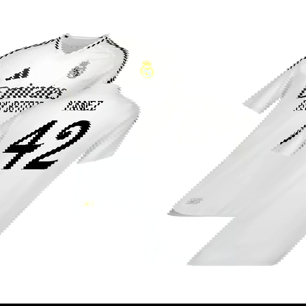 2024-2025 Real Madrid Authentic Home Shirt (Yanez 42)