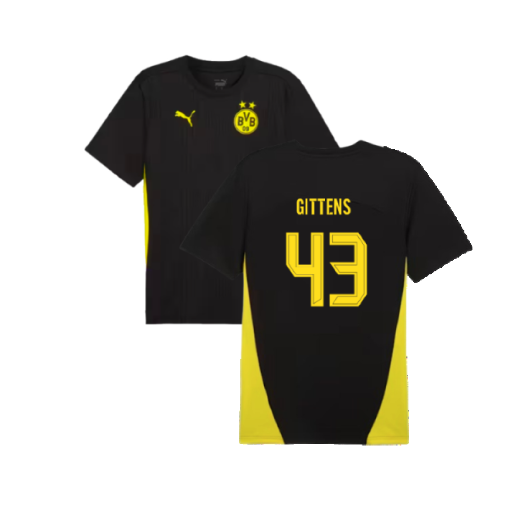 2024-2025 Borussia Dortmund Training Shirt (Black) (Gittens 43)