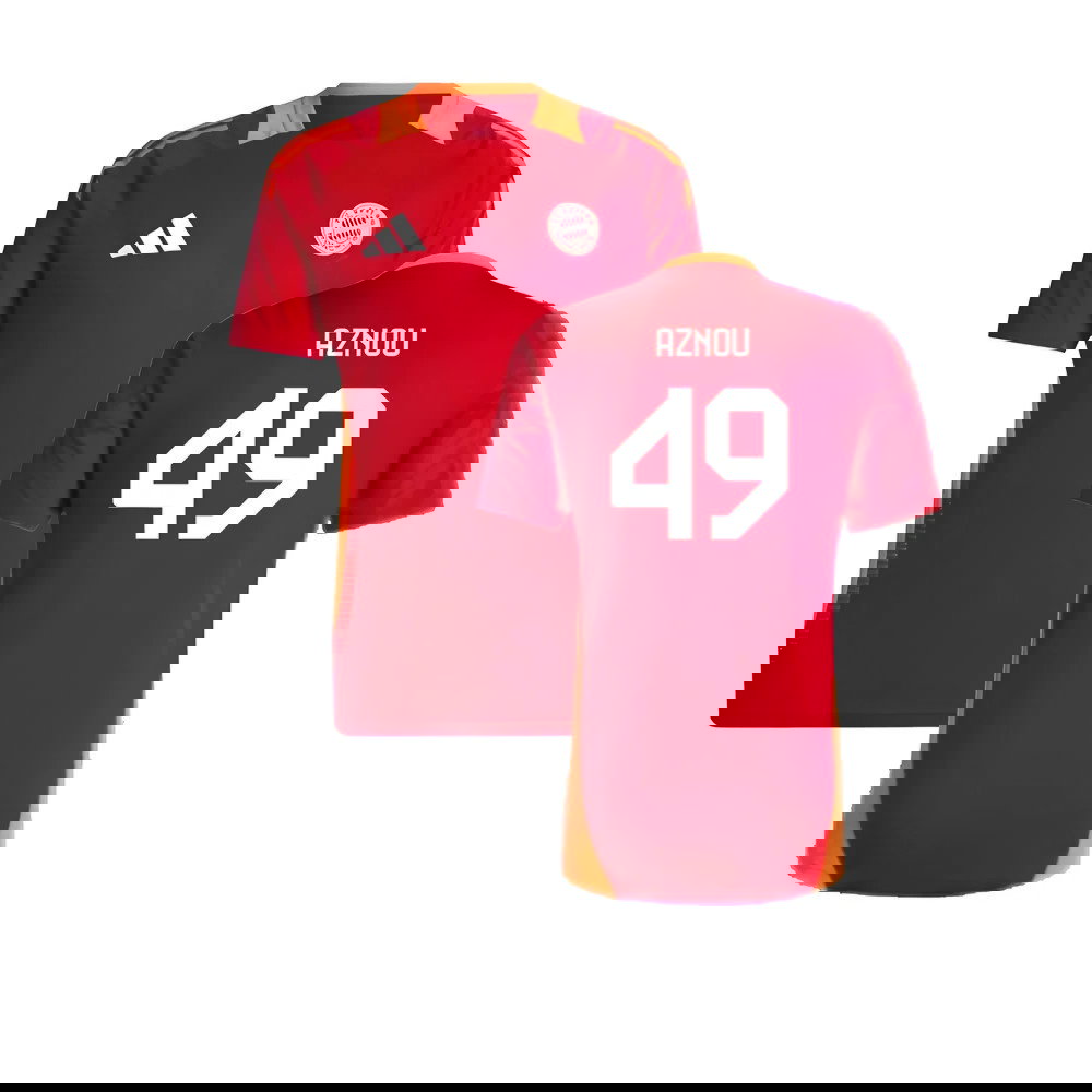 2024-2025 Bayern Munich Training Shirt (Red) (Aznou 49)