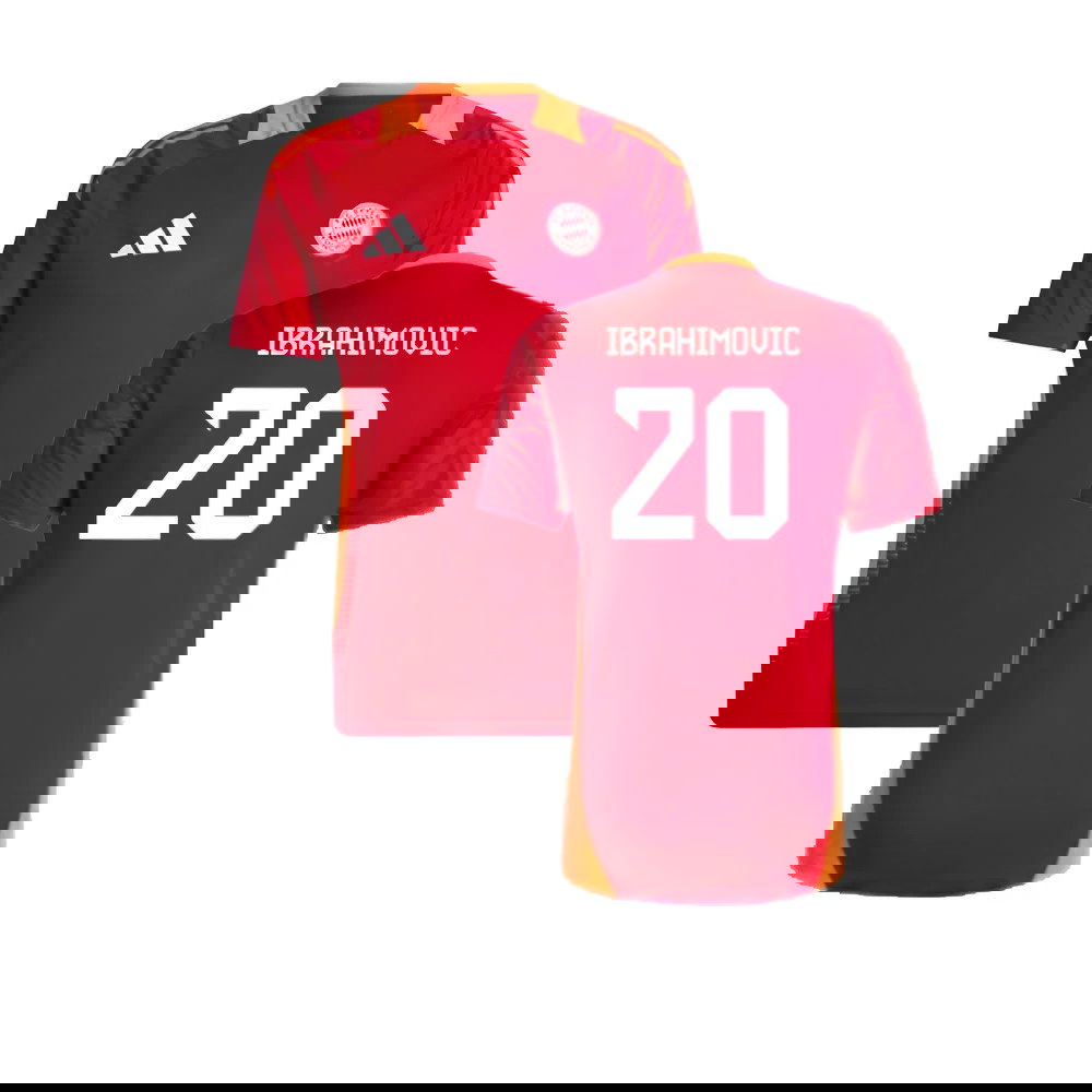 2024-2025 Bayern Munich Training Shirt (Red) (Ibrahimovic 20)