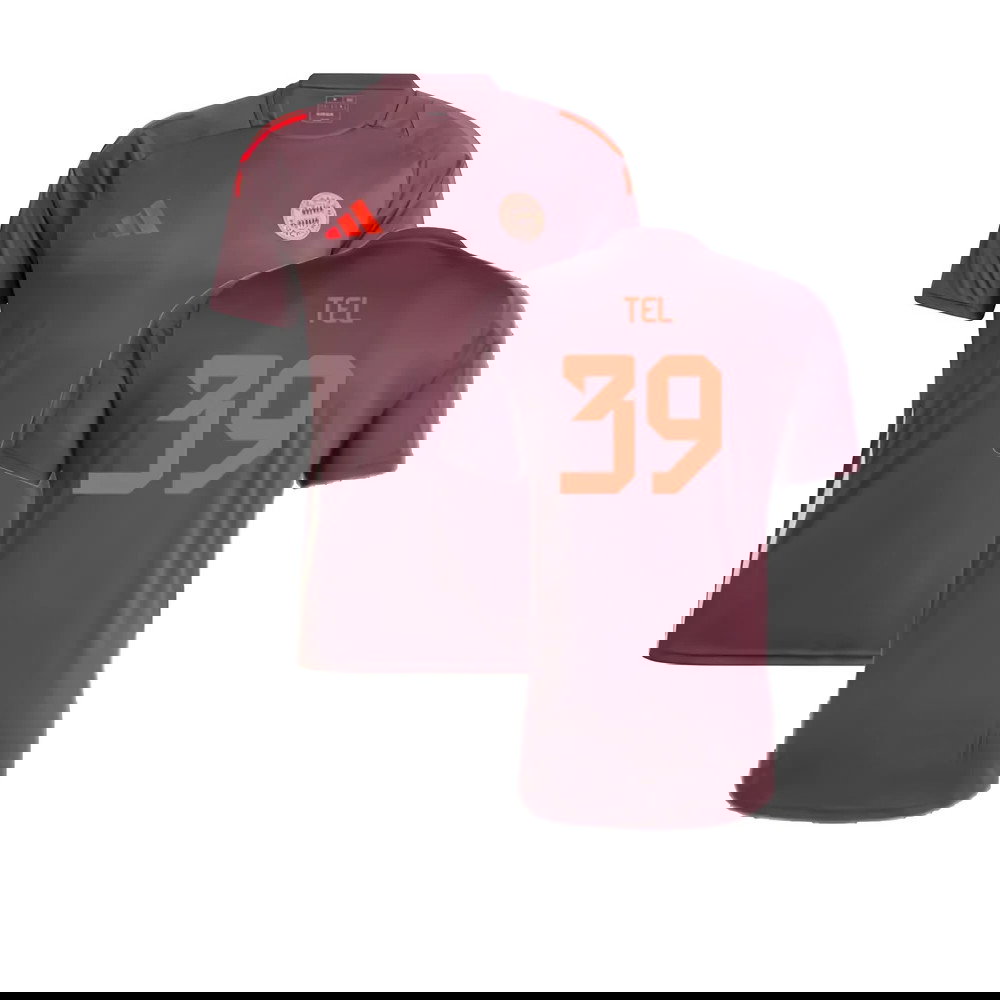 2024-2025 Bayern Munich Training Shirt (Shadow Maroon) (Tel 39)