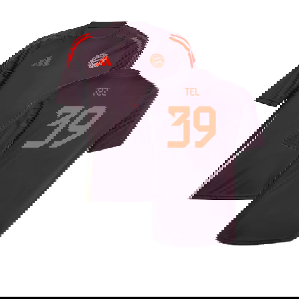 2024-2025 Bayern Munich Training Shirt (Shadow Maroon) - Kids (Tel 39)