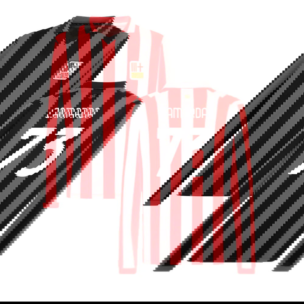 AC Milan 125th Authentic Shirt LS (Black-Red) (Camarda 73)