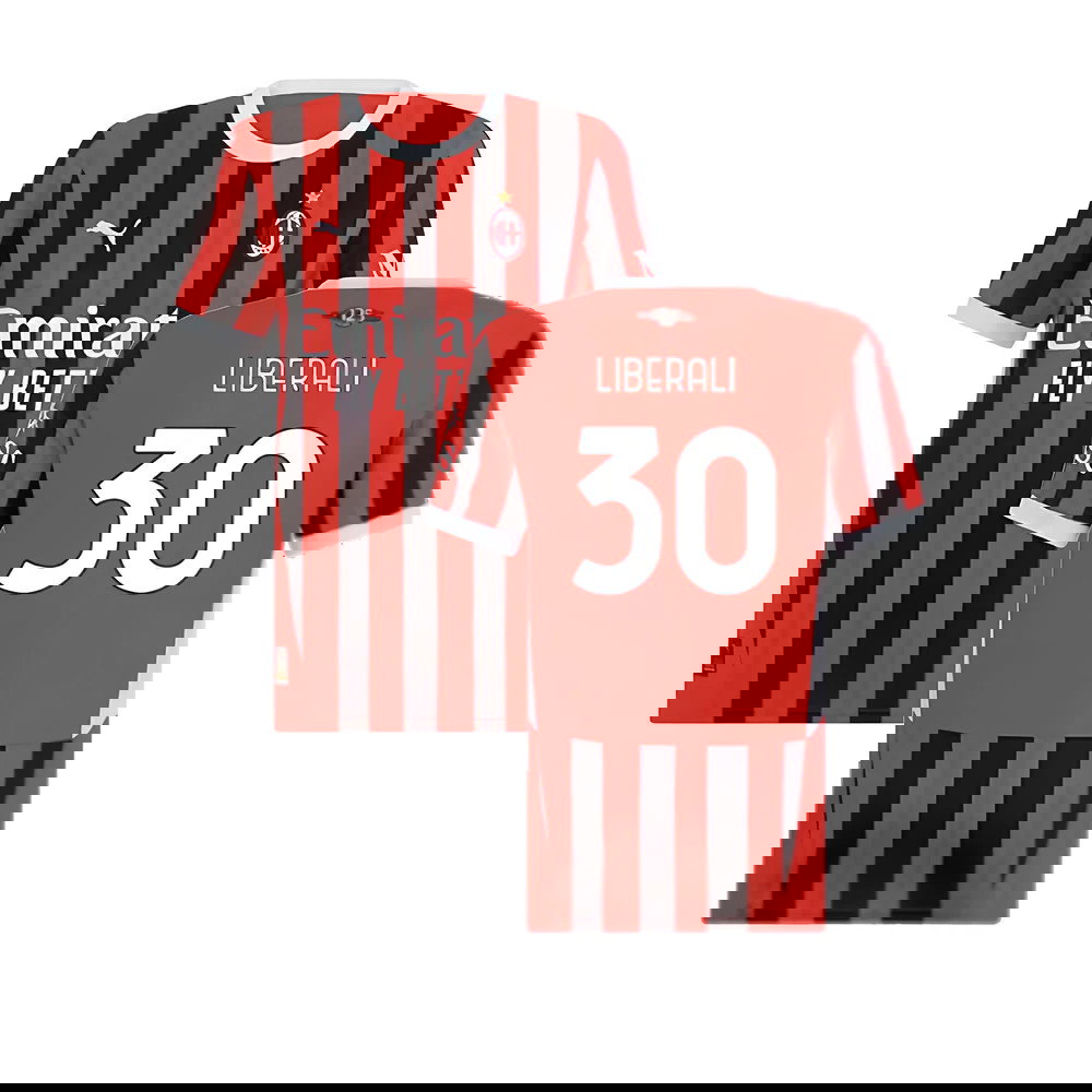 2024-2025 AC Milan Home Shirt (Womens) (Liberali 30)