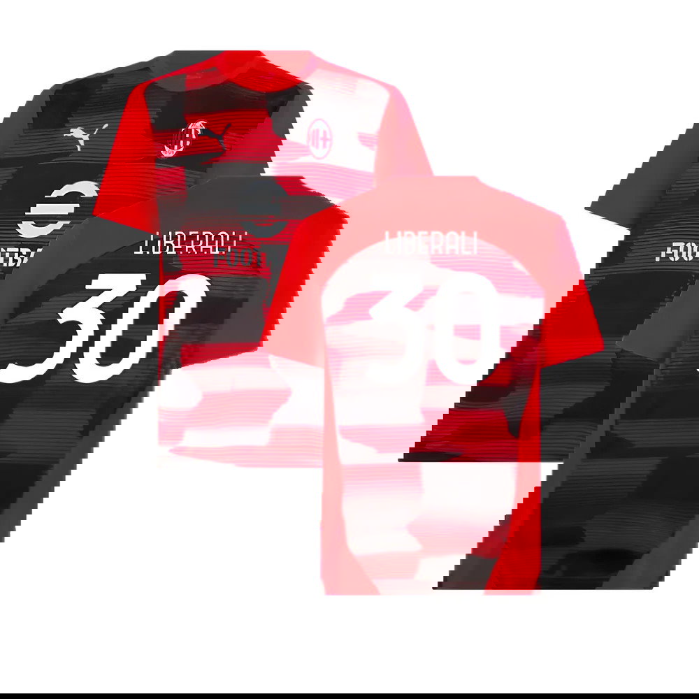 2024-2025 AC Milan Prematch SS Shirt (Red) (Liberali 30)