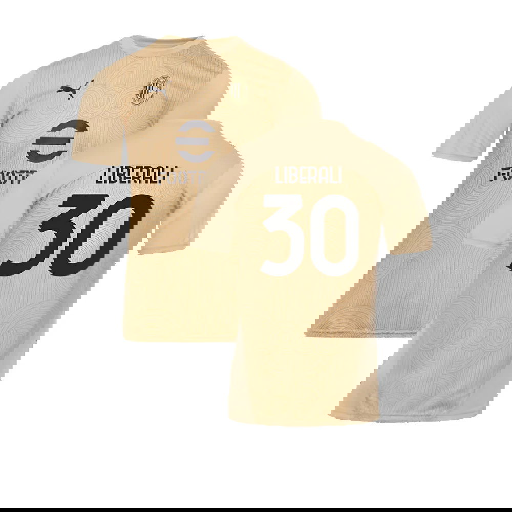 2024-2025 AC Milan Pre-Match Shirt (Putty) (Liberali 30)