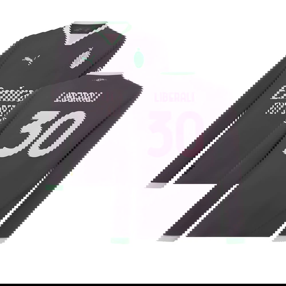 2024-2025 AC Milan Third Long Sleeve Shirt (Liberali 30)