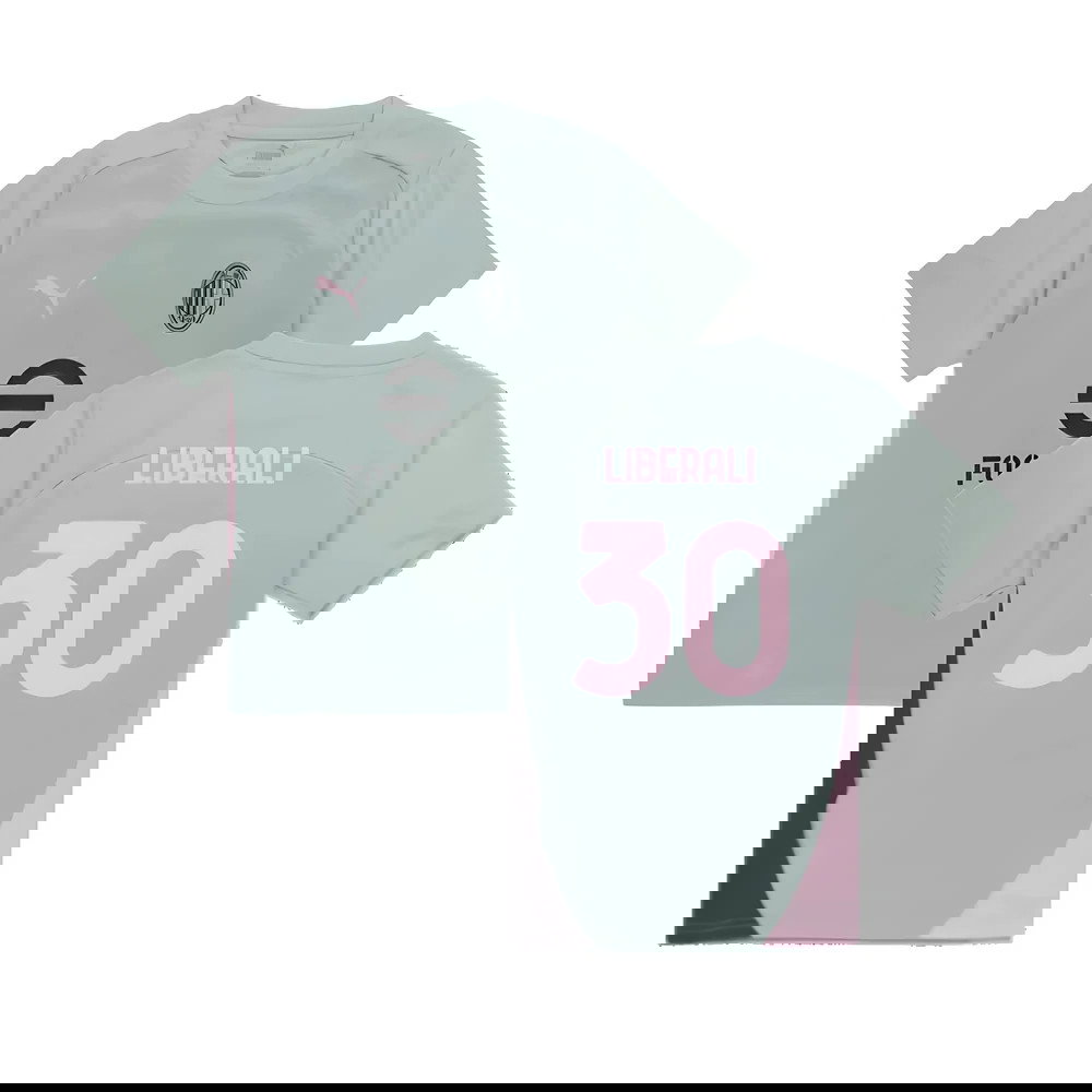 2024-2025 AC Milan Training Shirt (Green Fog) - Kids (Liberali 30)