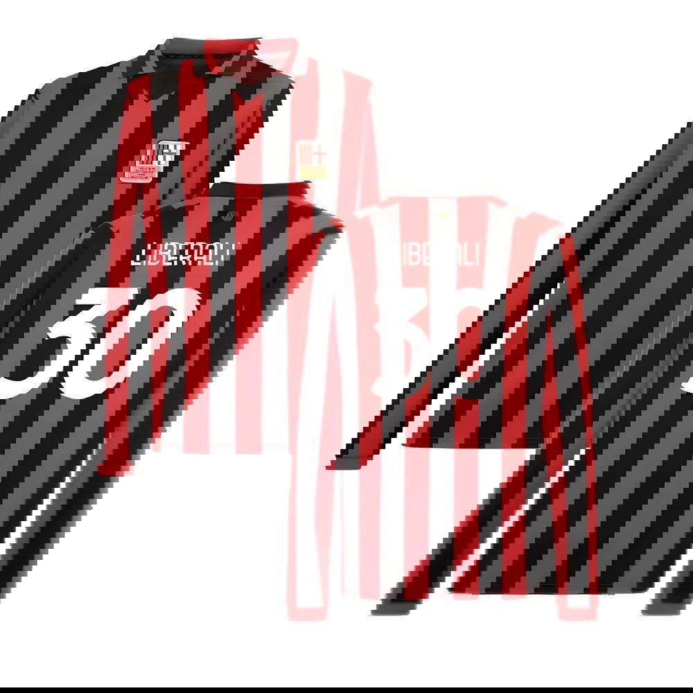 AC Milan 125th Authentic Shirt LS (Black-Red) (Liberali 30)