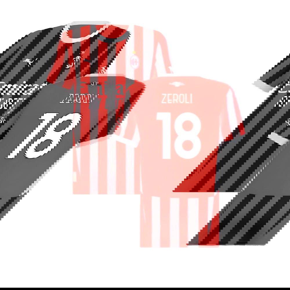 2024-2025 AC Milan Home Shirt (Womens) (Zeroli 18)