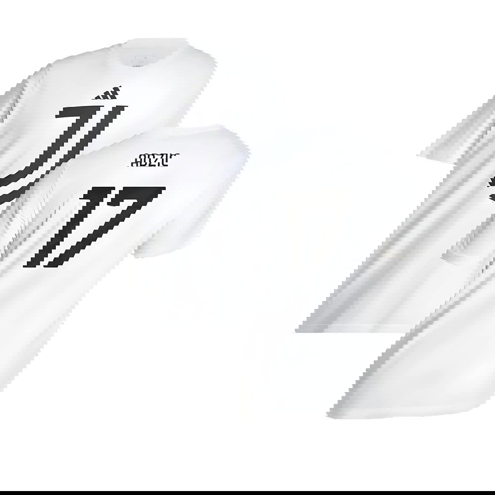 2024-2025 Juventus DNA Graphic Tee (White) (Adzic 17)