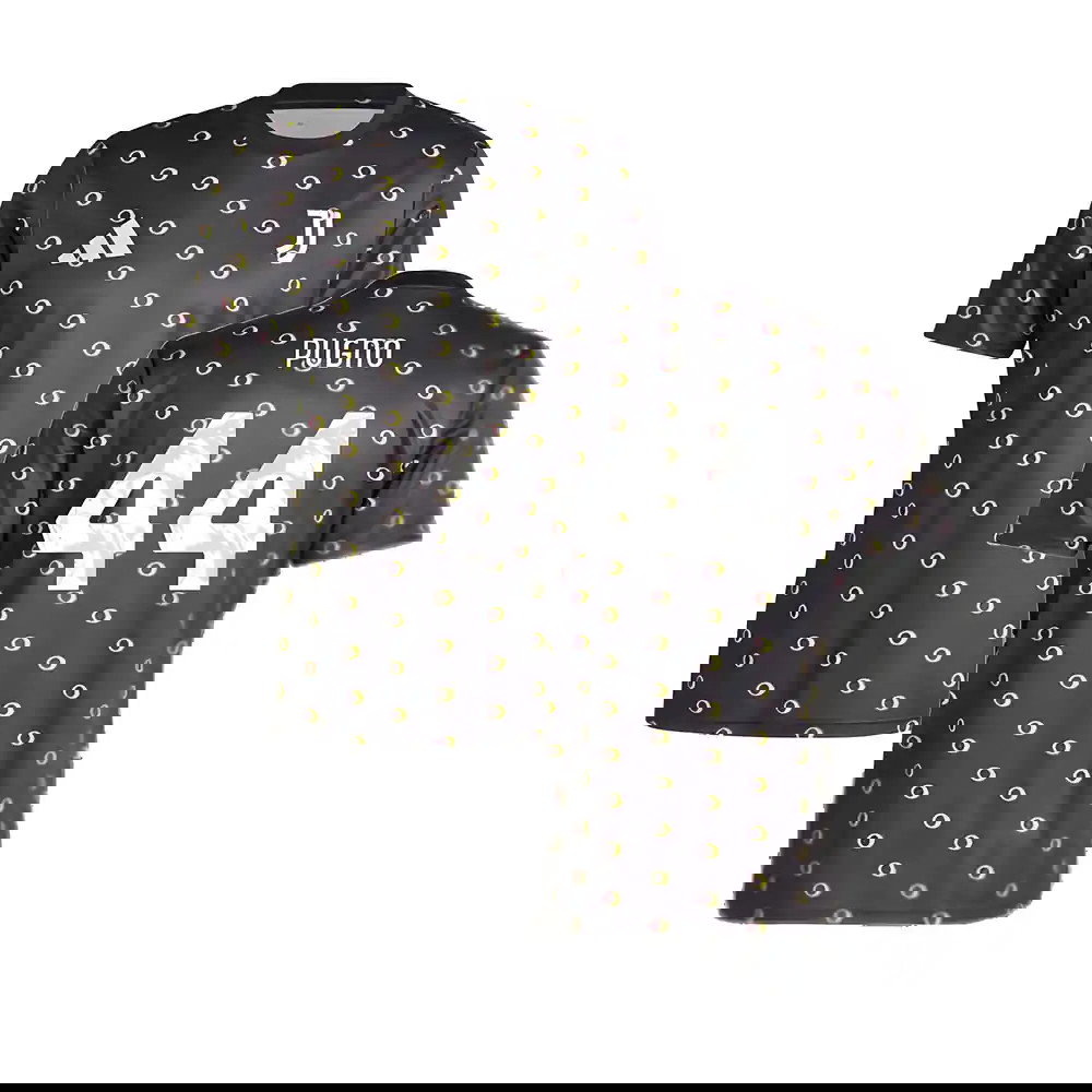 2024-2025 Juventus Pre-Match Shirt (Black) (Pugno 44)