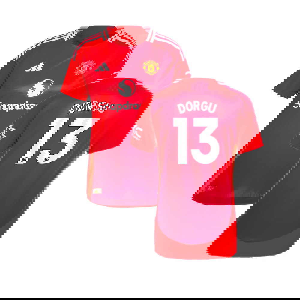 2024-2025 Man Utd Authentic Home Shirt (Womens) (Dorgu 13)