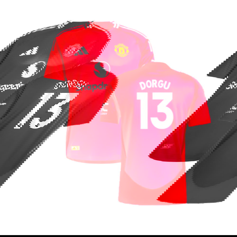 2024-2025 Man Utd Authentic Home Shirt (Dorgu 13)