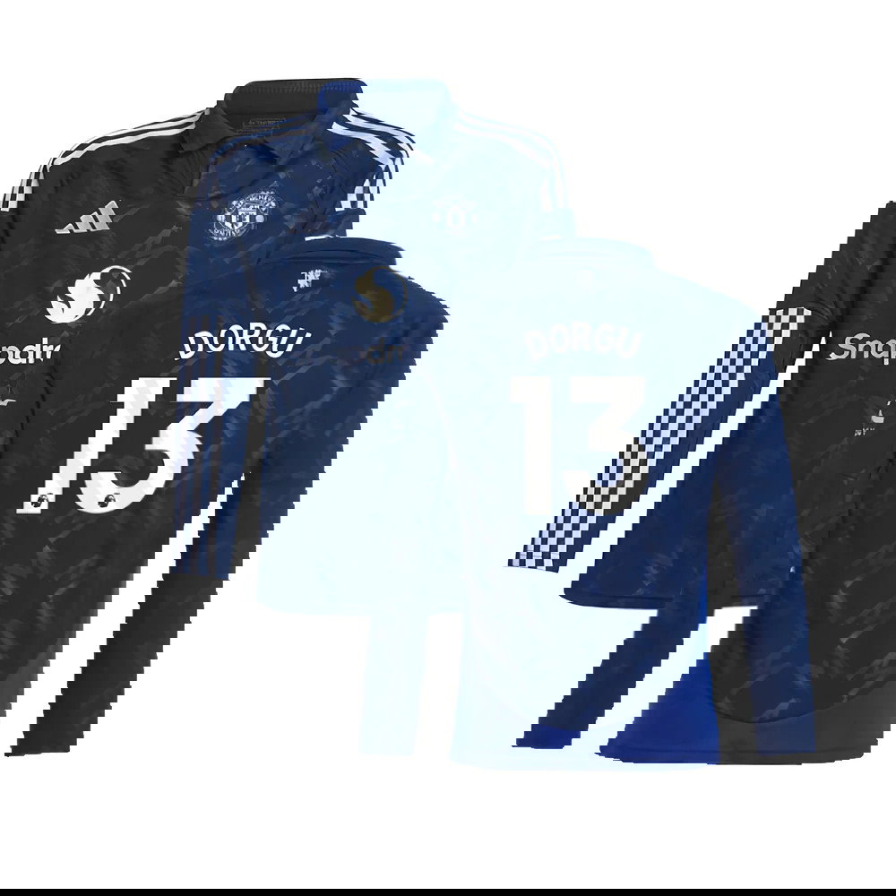 2024-2025 Man Utd Long Sleeve Away Shirt (Kids) (Dorgu 13)