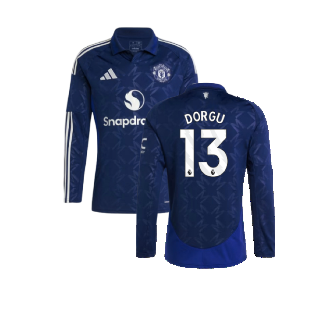 2024-2025 Man Utd Long Sleeve Away Shirt (Dorgu 13)