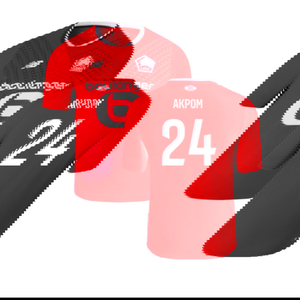 2024-2025 Lille LOSC Home Shirt (Akpom 24)