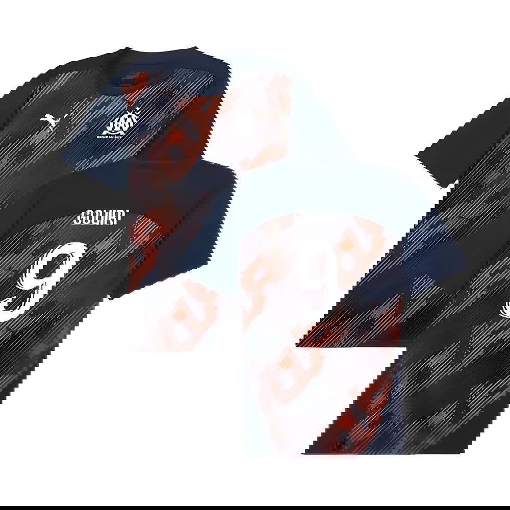 2024-2025 Marseille Pre-Match Shirt (Club Navy) (Gouiri 9)