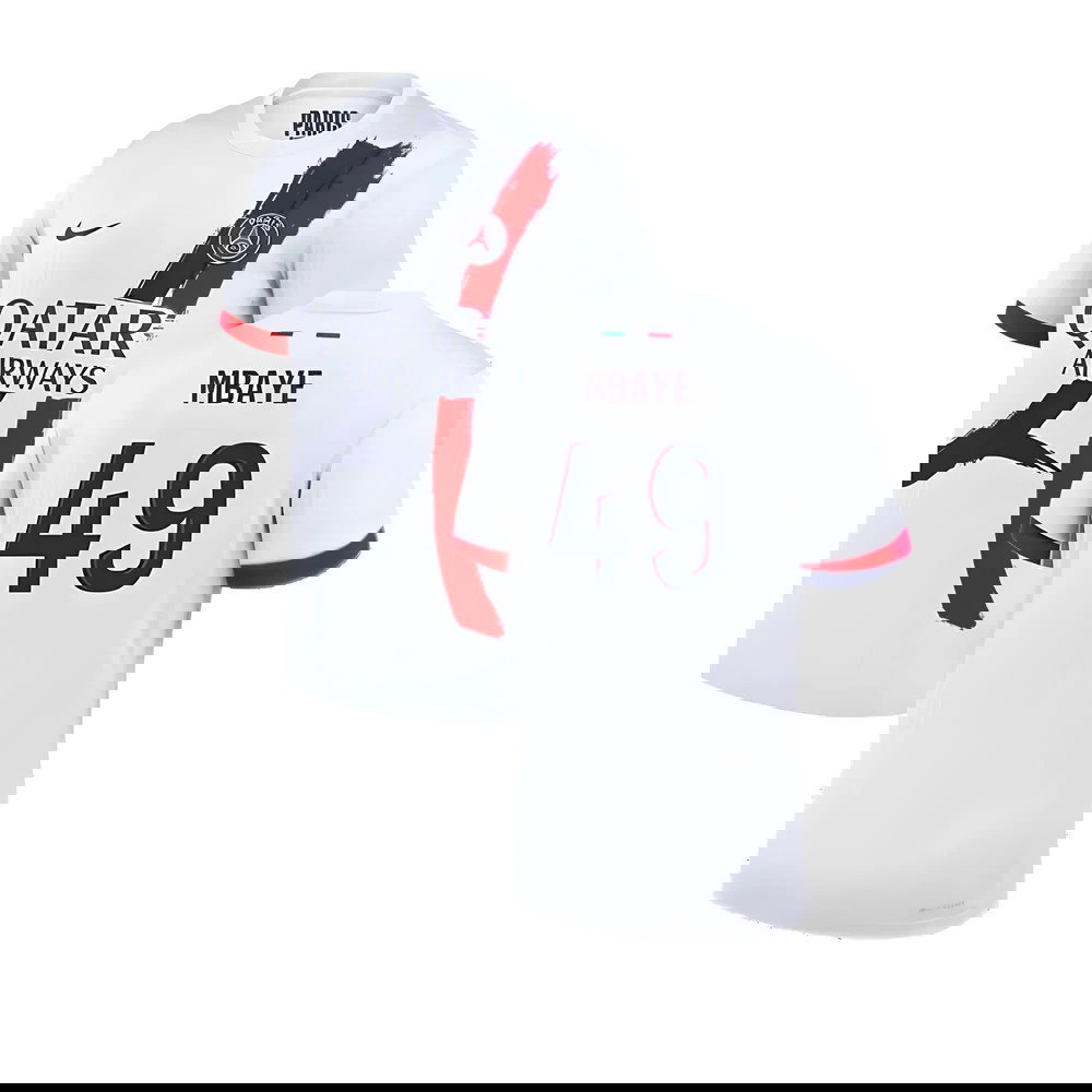 2024-2025 PSG Away Authentic Dri-ADV Shirt (Mbaye 49)