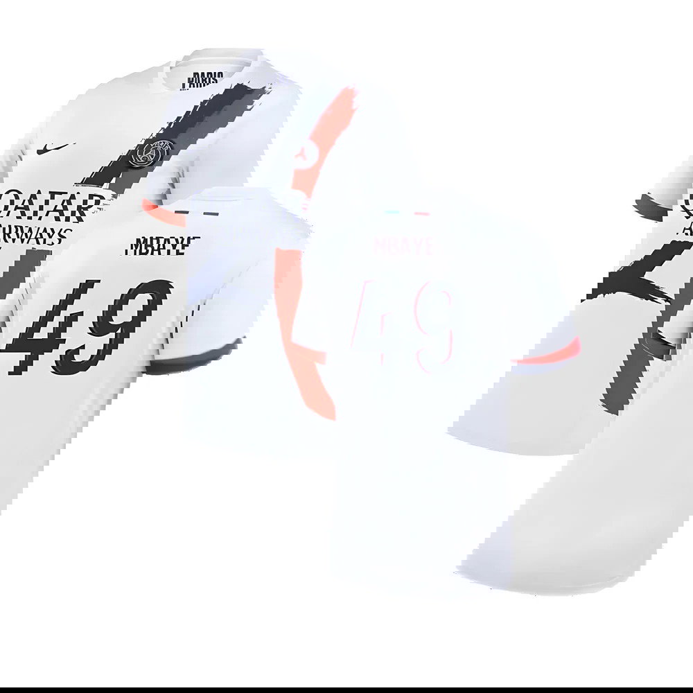 2024-2025 PSG Away Shirt (Mbaye 49)