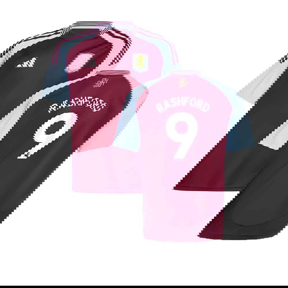 2024-2025 Aston Villa Home Shirt (Kids) (Rashford 9)