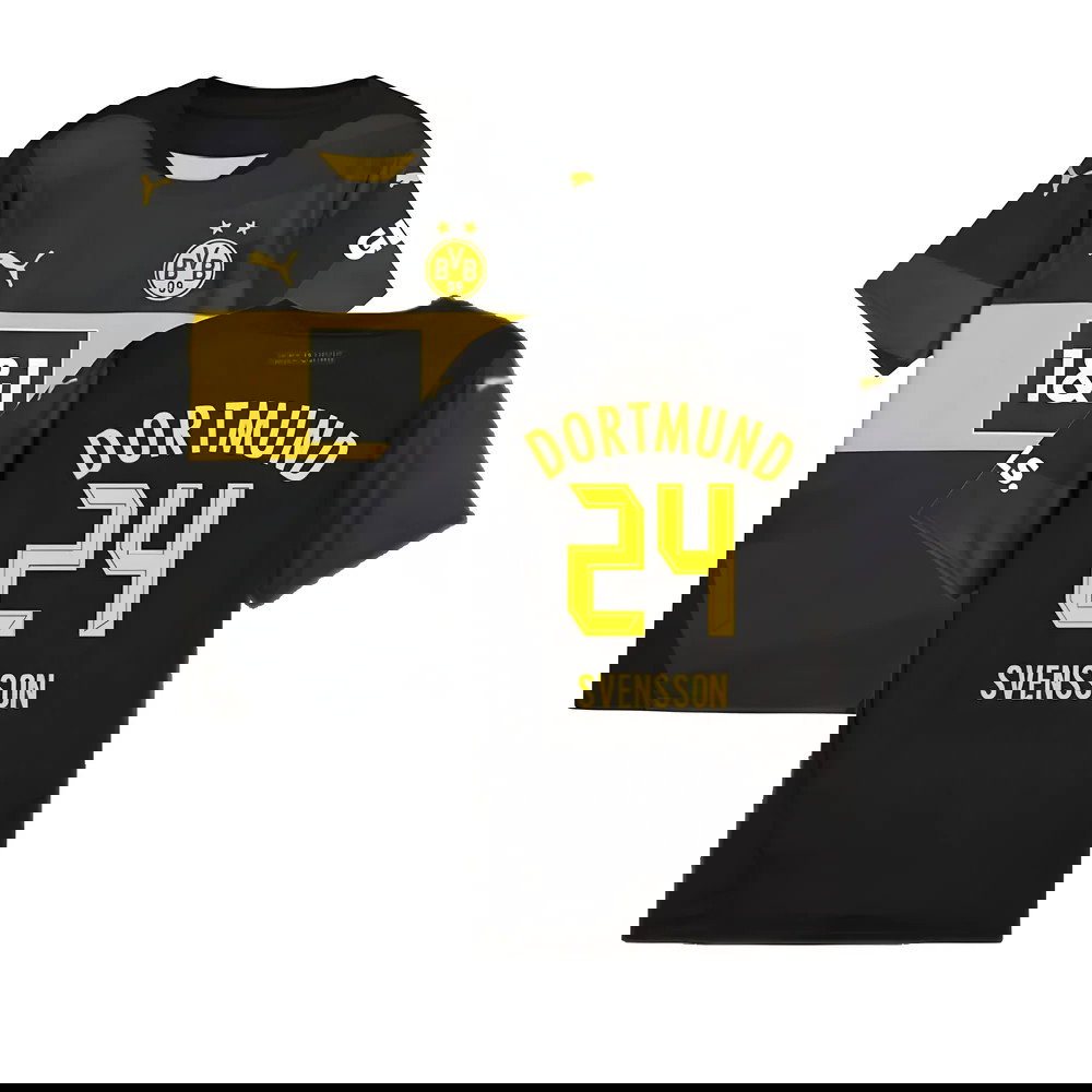2024-2025 Borussia Dortmund Away Shirt (Kids) (Svensson 24)