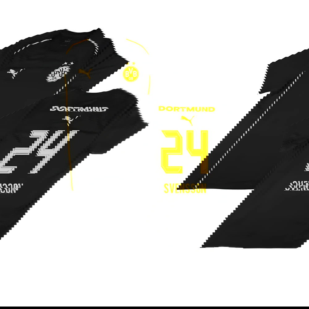 2024-2025 Borussia Dortmund Casuals Tee (Black) (Svensson 24)