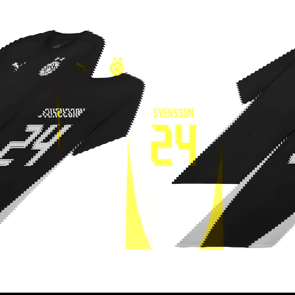 2024-2025 Borussia Dortmund Training Shirt (Black) (Svensson 24)