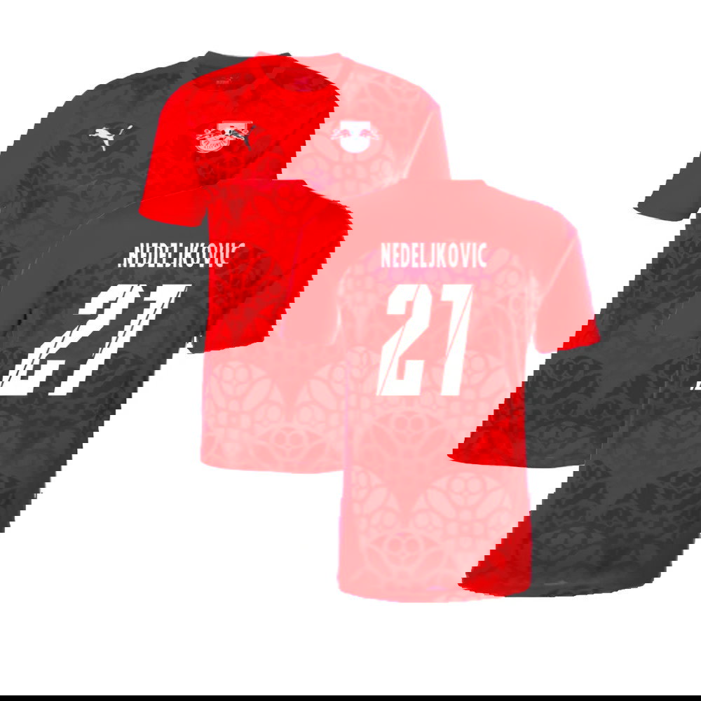 2024-2025 Red Bull Leipzig Pre-Match Shirt (Red) (Gomis 27)