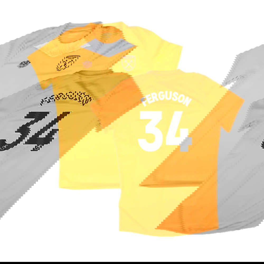 2024-2025 West Ham Training Jersey (Orange) - Kids (Ferguson 34)