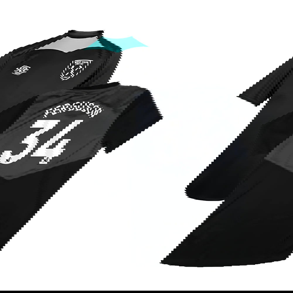 2024-2025 West Ham Training Jersey (Black) - Kids (Ferguson 34)