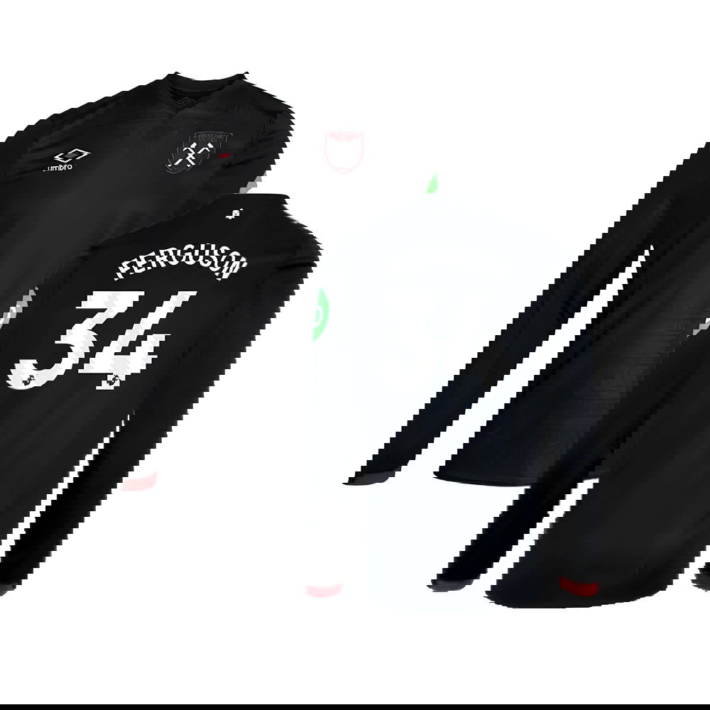 2024-2025 West Ham Long Sleeve Away Shirt (Kids) (Ferguson 34)