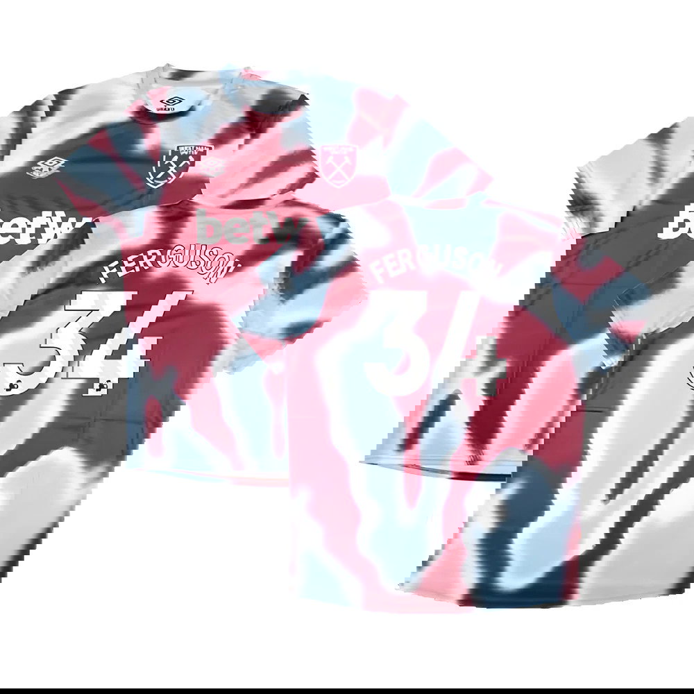 2024-2025 West Ham Warm Up Jersey (New Claret) (Ferguson 34)