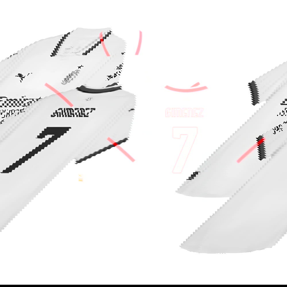 2024-2025 AC Milan Away Authentic Shirt (Gimenez 7)