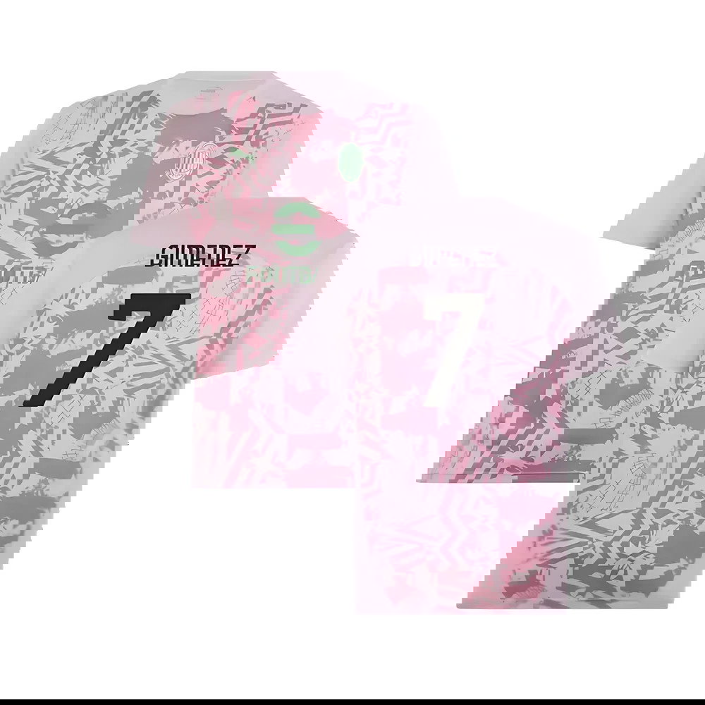 2024-2025 AC Milan Pre-Match Shirt (Grape) (Gimenez 7)