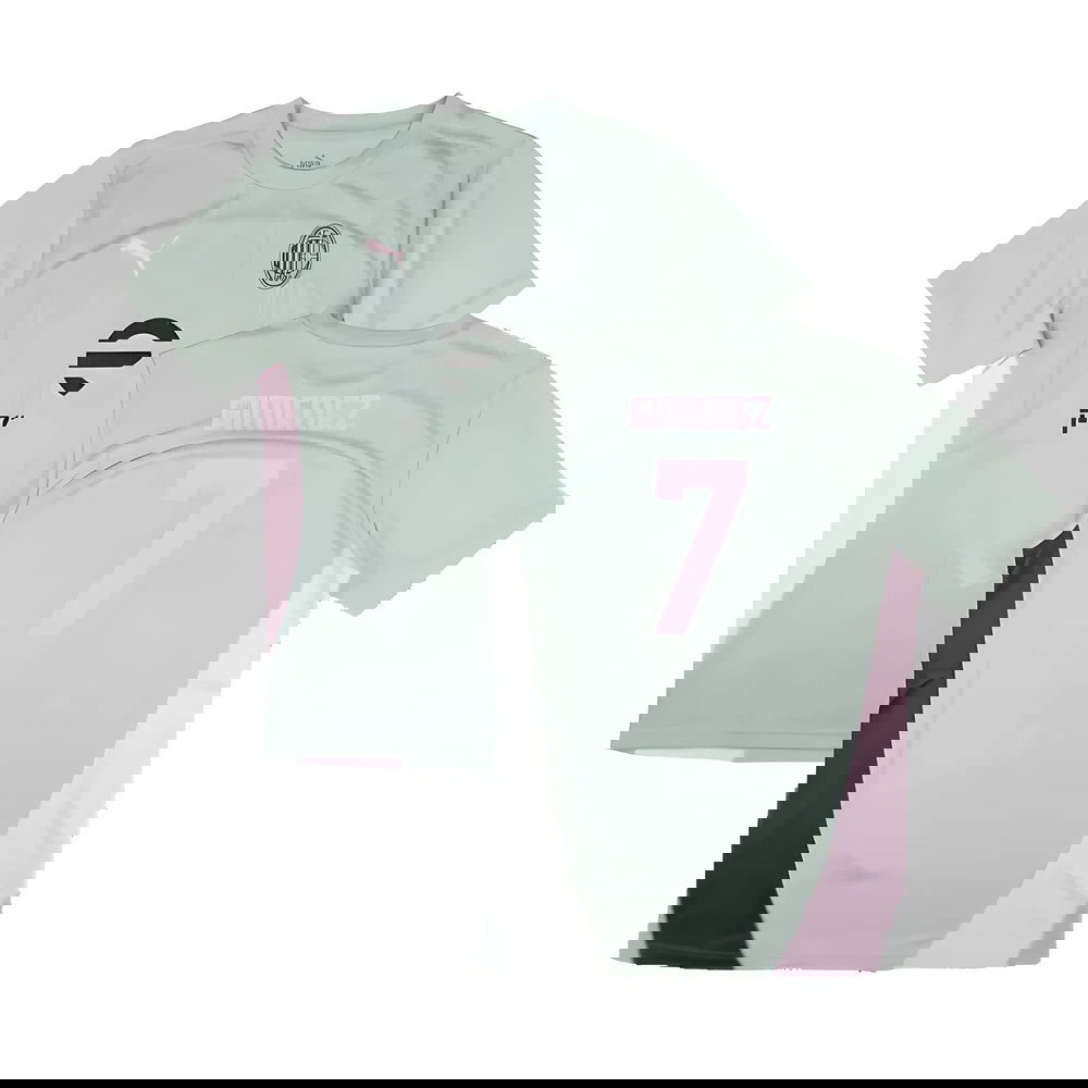 2024-2025 AC Milan Training Shirt (Green Fog) (Gimenez 7)