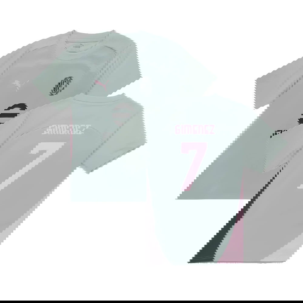 2024-2025 AC Milan Training Shirt (Green Fog) - Kids (Gimenez 7)