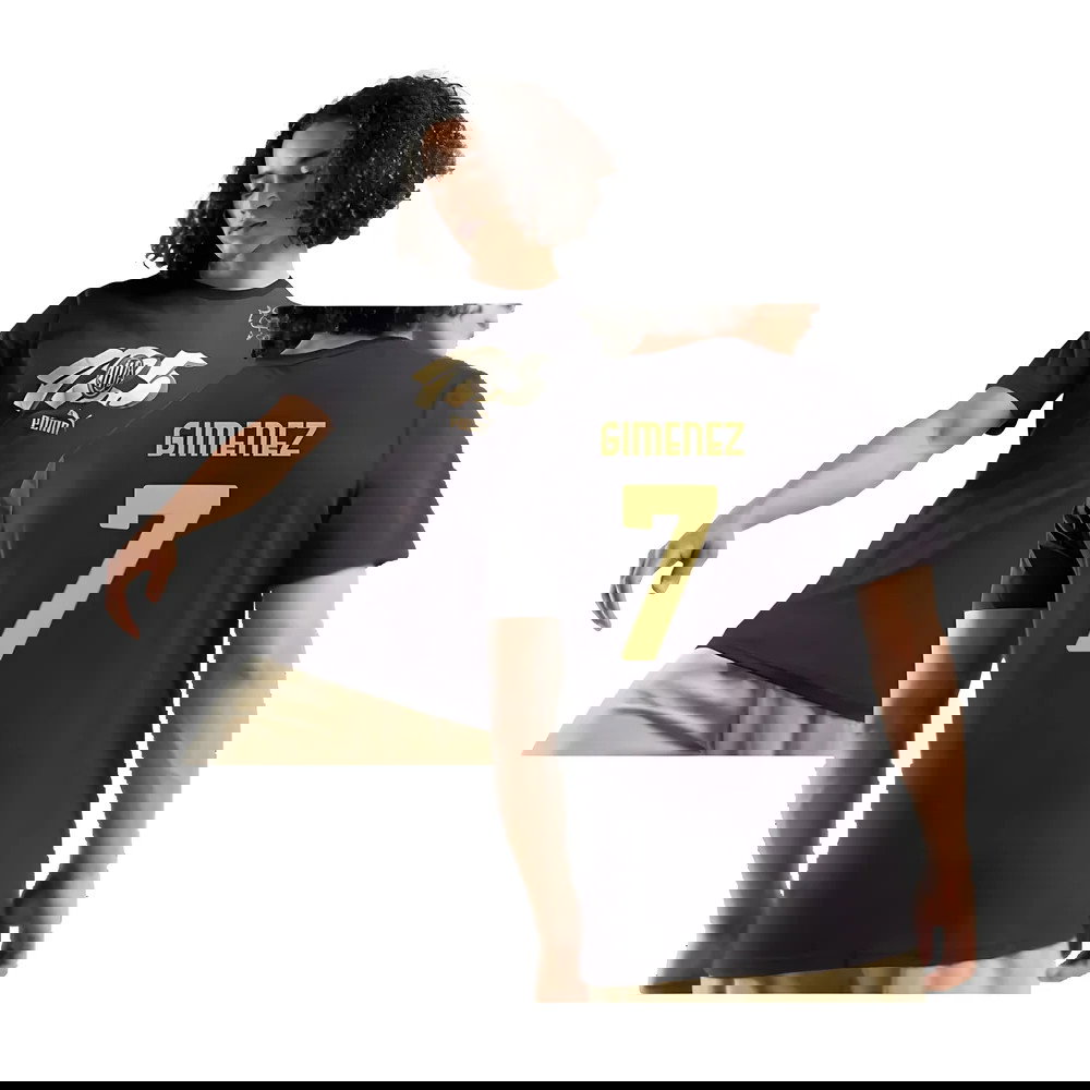 AC Milan 125th Anniversary ftblCulture Tee (Black) (Gimenez 7)