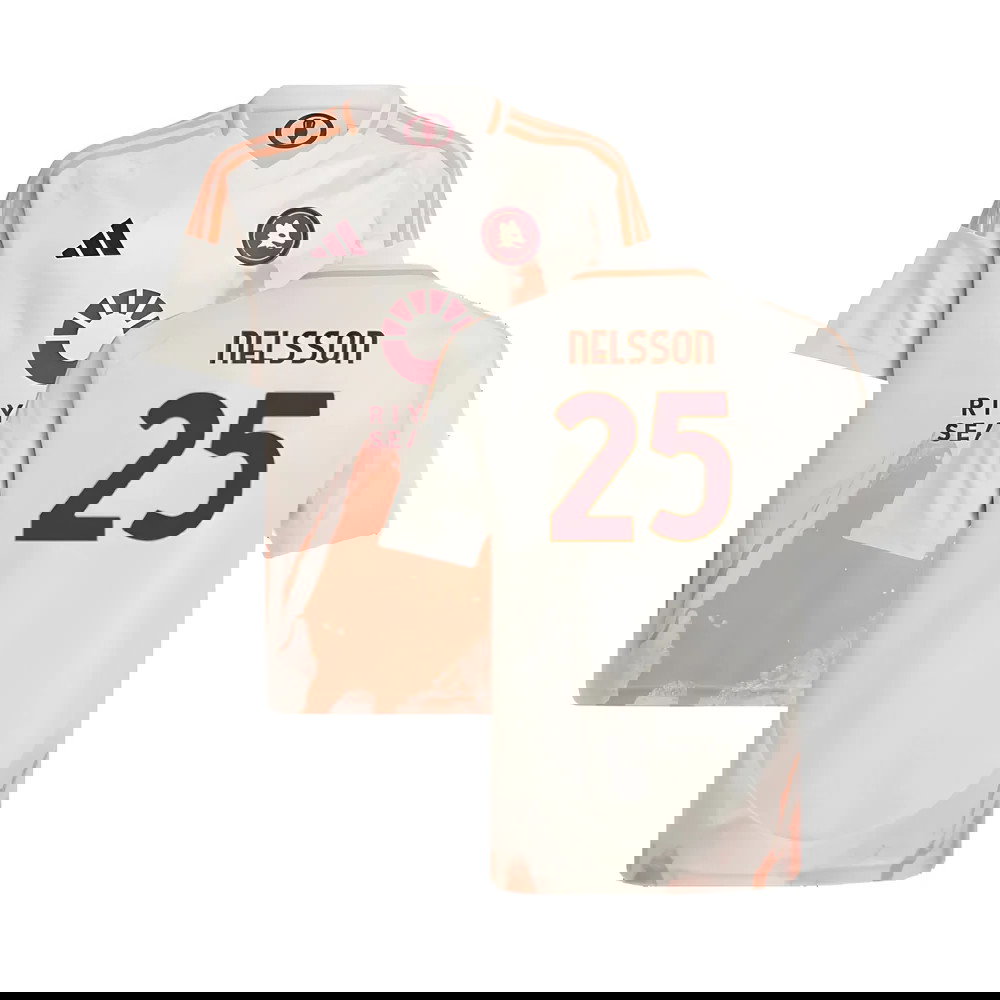 2024-2025 Roma Away Shirt (Kids) (Nelsson 25)