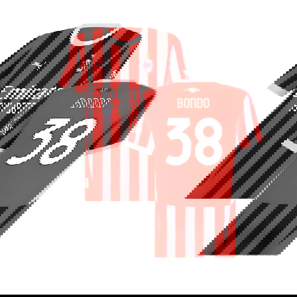 2024-2025 AC Milan Home Shirt (Womens) (Bondo 38)