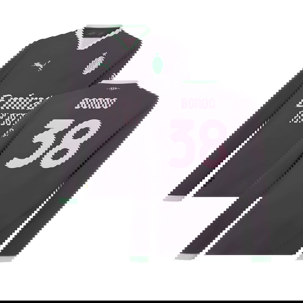 2024-2025 AC Milan Third Long Sleeve Shirt (Bondo 38)