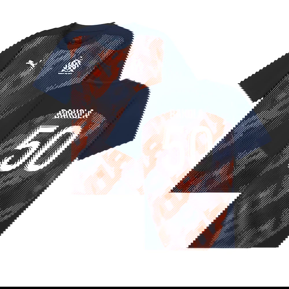 2024-2025 Marseille Pre-Match Shirt (Club Navy) (Bakola 50)