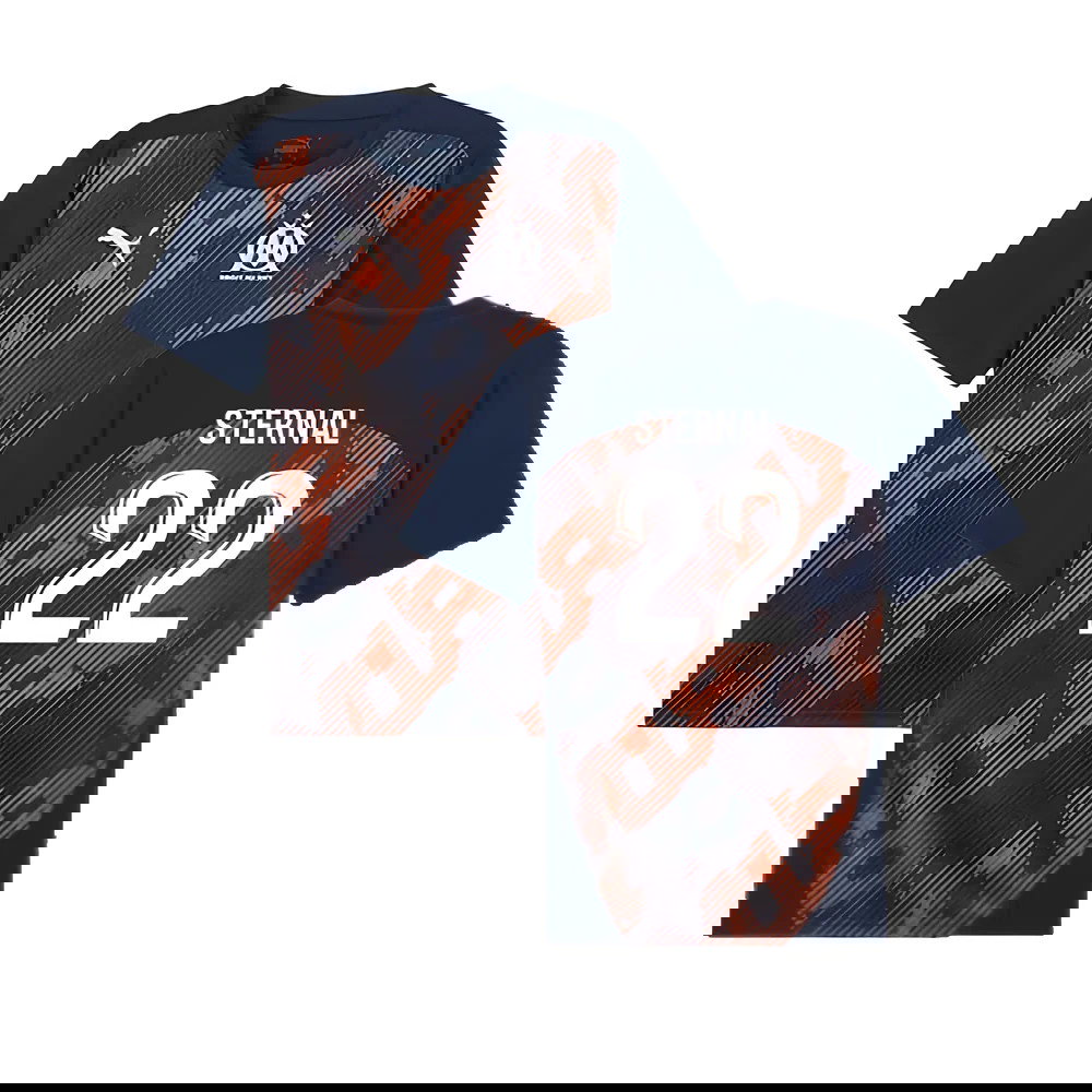 2024-2025 Marseille Pre-Match Shirt (Club Navy) (Sternal 22)