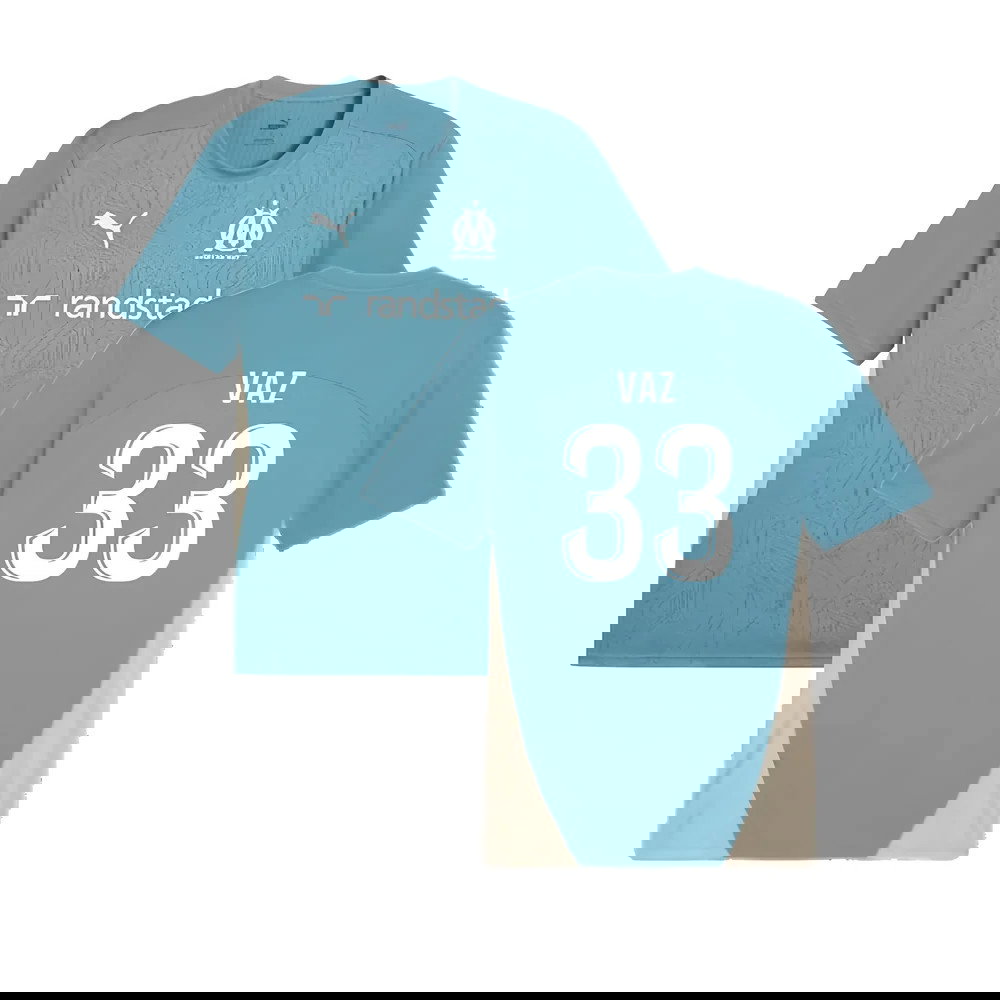 2024-2025 Marseille Training Shirt (Bold Blue) (Vaz 33)