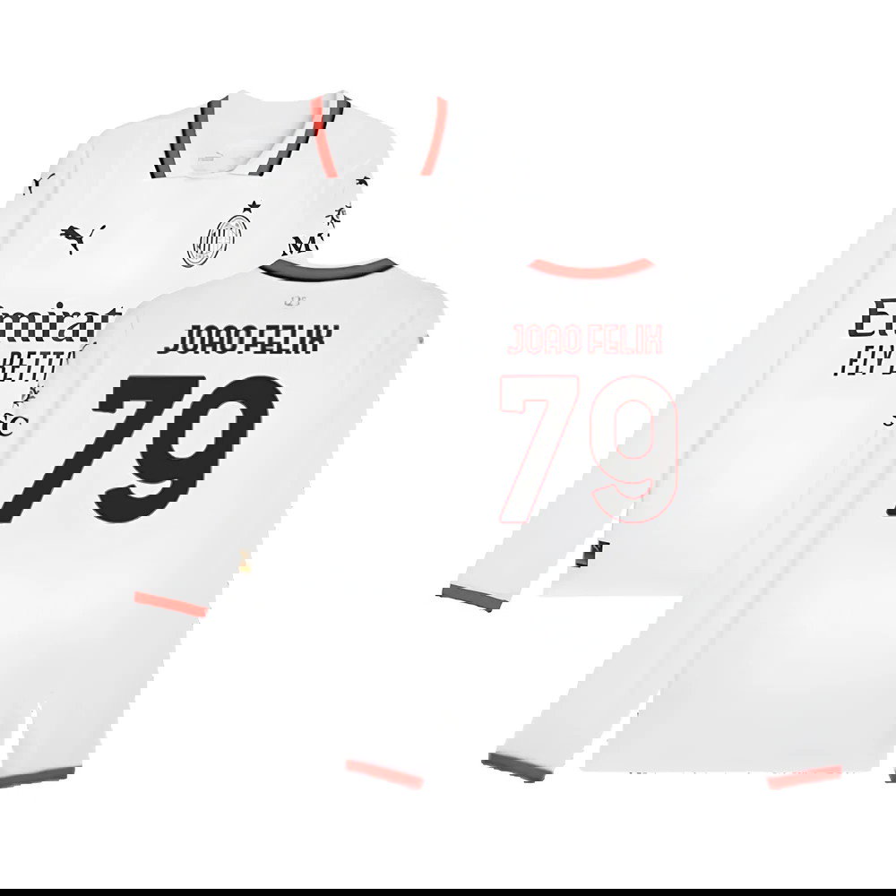 2024-2025 AC Milan Away Long Sleeve Shirt (Joao Felix 79)