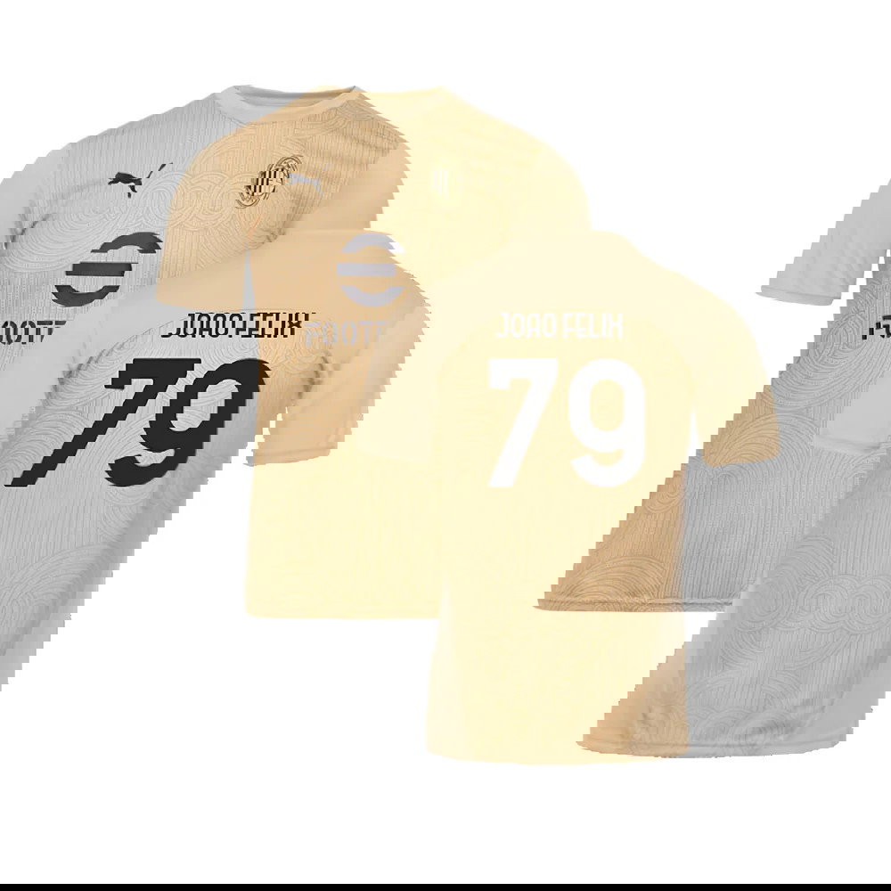 2024-2025 AC Milan Pre-Match Shirt (Putty) (Joao Felix 79)