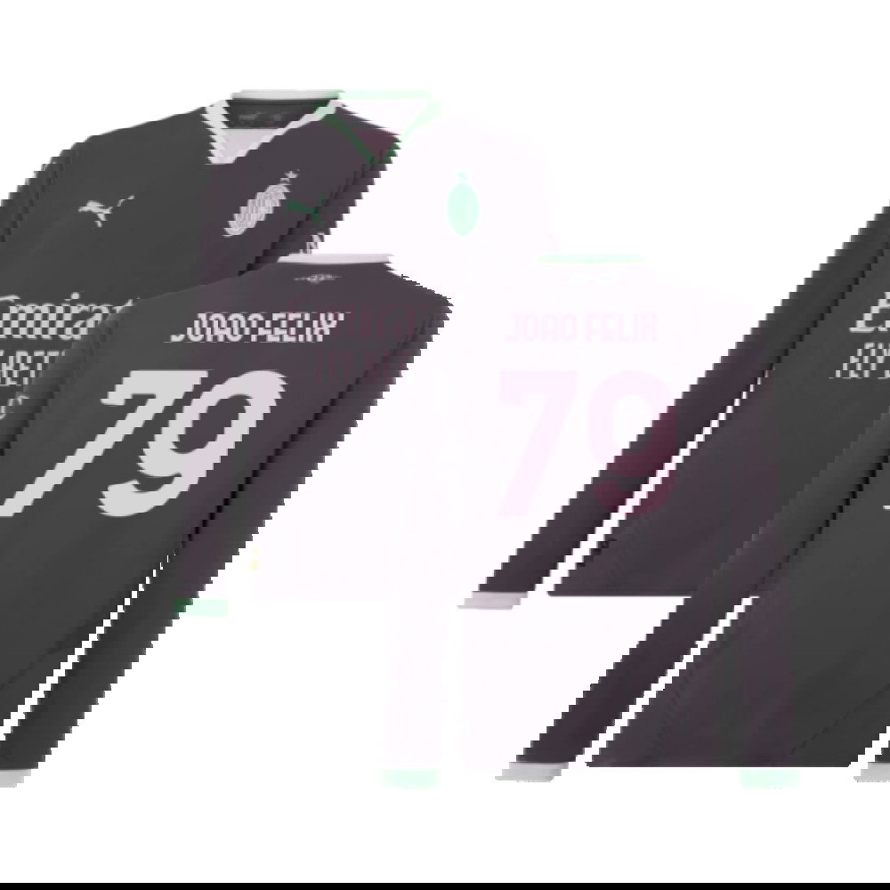 2024-2025 AC Milan Third Long Sleeve Shirt (Joao Felix 79)