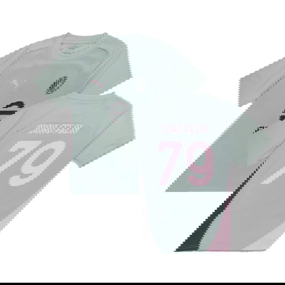 2024-2025 AC Milan Training Shirt (Green Fog) - Kids (Joao Felix 79)