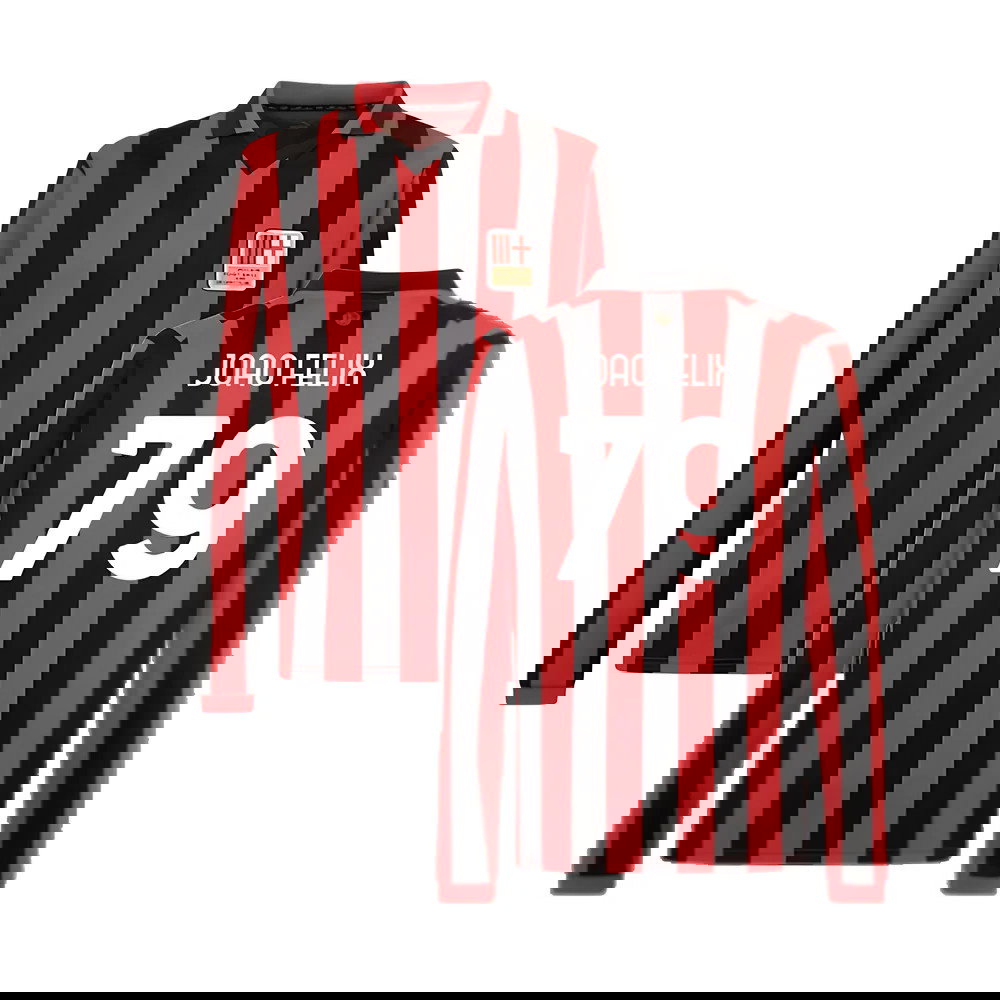 AC Milan 125th Authentic Shirt LS (Black-Red) (Joao Felix 79)
